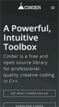 Mobile Screenshot of libcinder.org