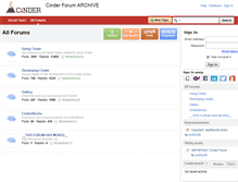 Tablet Screenshot of forum.libcinder.org